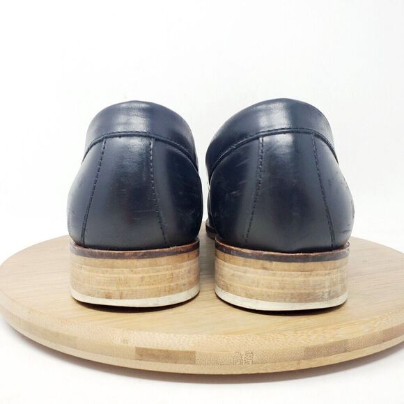 Everlane Modern Loafer Shoes Womens 7 Black Leather Slip On Pointed Toe - Picture 8 of 13